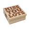 Miss You Lots Fun Text Square Rubber Stamp for Stamping Crafting